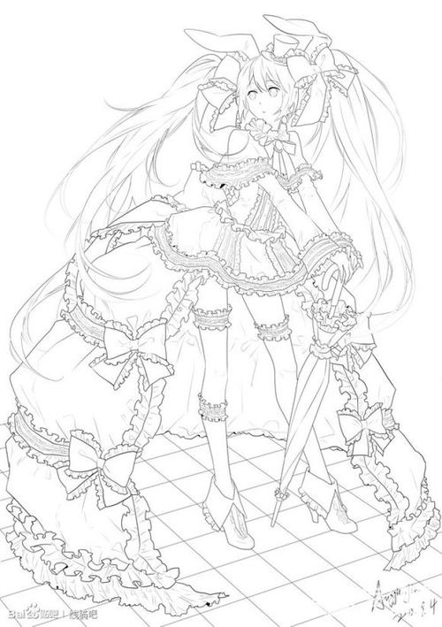 漫画人物图片铅笔画铅笔画人物漫画线稿图片