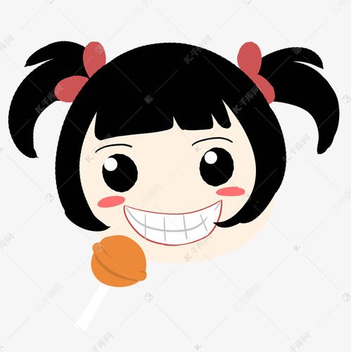 扎马尾辫的小女生