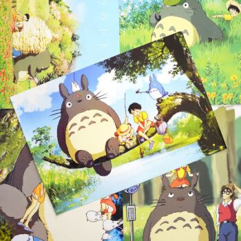 新款千与千寻龙猫宫崎骏动漫海报高清宿舍室内装饰画墙壁贴画周边新款