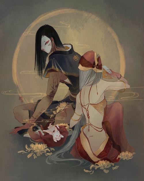外国画师的"国风画",颠覆了传统的鬼魅,从恐怖变成了绝美