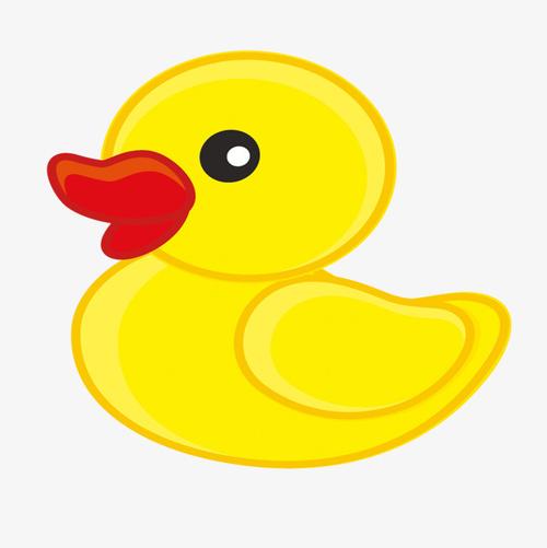 > 矢量卡通鸭子素材