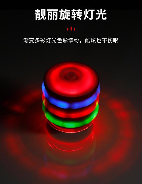 发光仿木陀螺儿童玩具七彩音乐闪光电动陀螺夜市地摊热卖货源批发