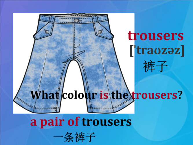 2016春四年级英语下册 lesson 2《what colour are the trousers》
