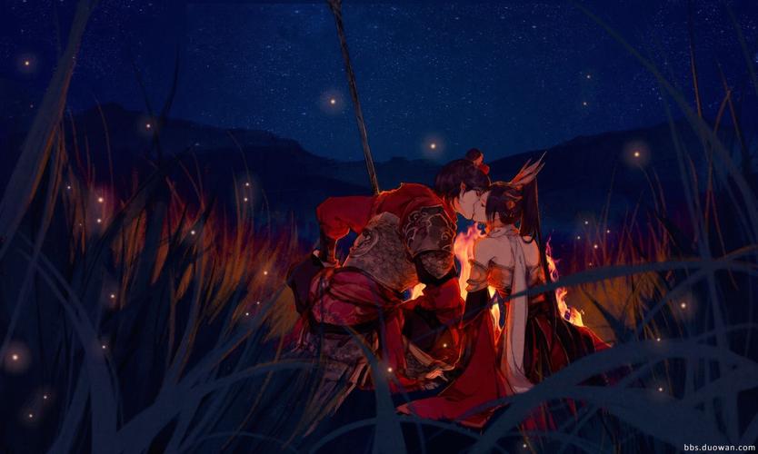 古风情侣 接吻 少女心 古风美男