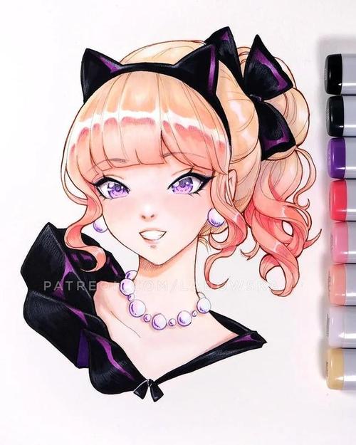 asia ladowska之手, 她靠着画这些二次元动漫美少女 在ins上狂吸了