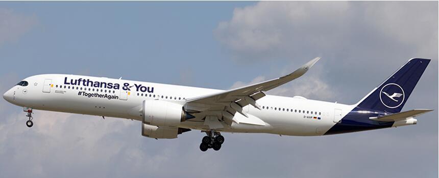 预售aviation飞机模型合金汉莎航空空客a350-900d-aixp飞机模型