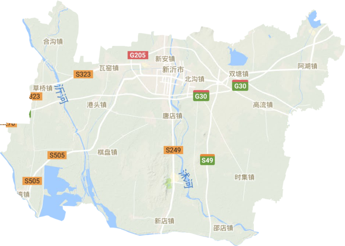 新沂市高清地形地图,新沂市高清谷歌地形地图