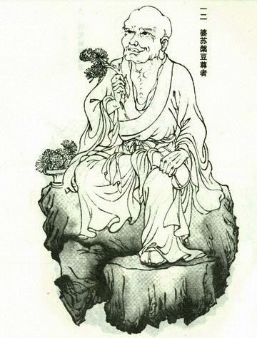  p>五百罗汉第壹拾贰尊婆苏盘豆尊者,俗称世亲菩萨.