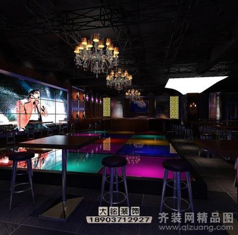 郑州嘎嘎酒吧装修欧式风格装修效果图实景图