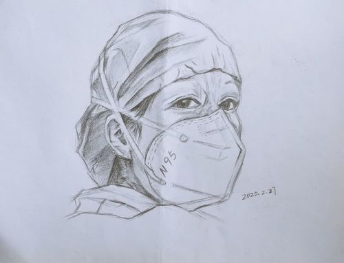 关·情欧院学子暖心手绘,致敬"最美逆行者"