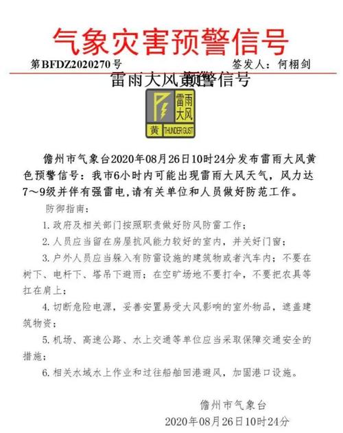 今天海南将有大范围降雨,儋州6小时内可能出现雷雨大风天气!