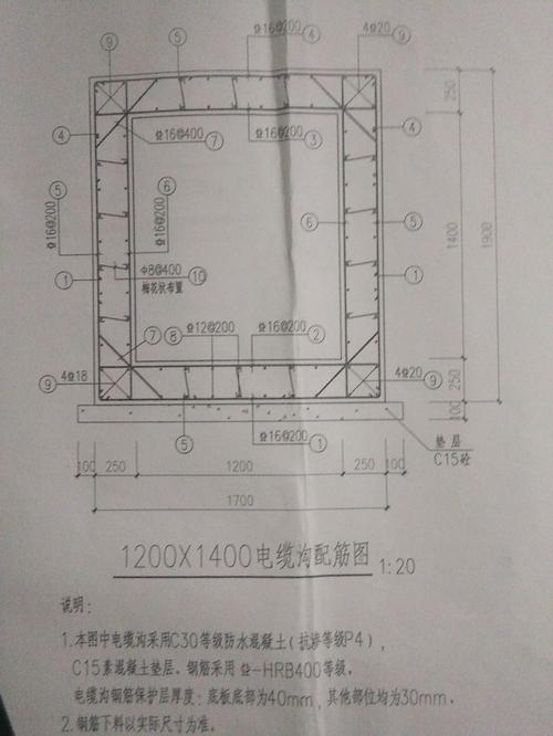 钢筋混凝土电缆井