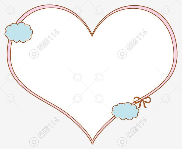 图片分类 设计元素 装饰元素 爱心边框 手抄报素材   搜图网分享高清