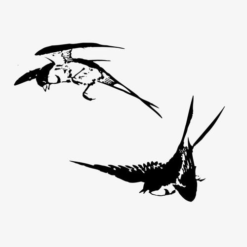 水墨燕子png下载