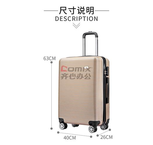 爱登堡 z9098-3 24寸 商务旅行拉杆箱 金色 (单位:个)