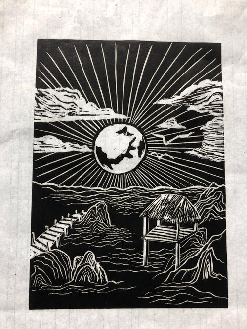 学生版画作品