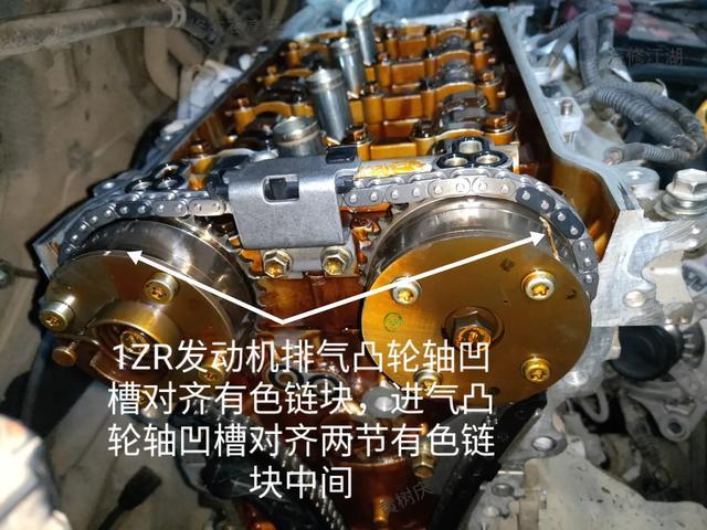 卡罗拉1zr发动机vvt正时链条图解