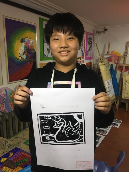 王小丫画詡5校区【大班】版画及近期作品展示.