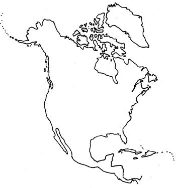 高中地理重要地区空白地图