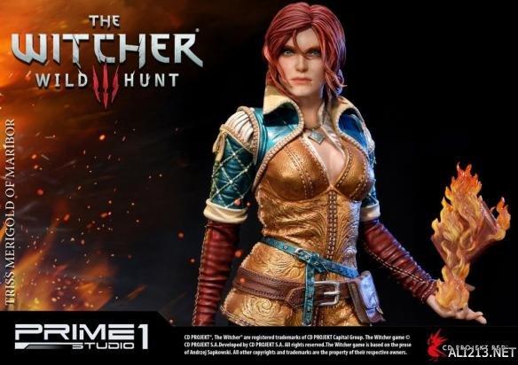 巫师3特莉丝限量手办手握魔法火焰售价约五千元