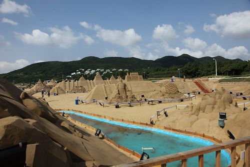 【朱家尖国际沙雕艺术展摄影图片】浙江省舟山市朱家尖纪实摄影