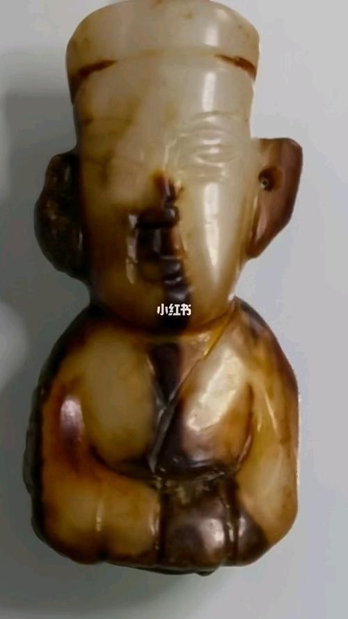 0320号:高古玉,战汉,玉人,和田玉, 重量44克,长57厘米,宽28厘米_和田