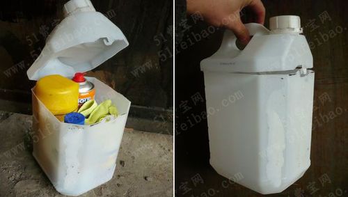 塑料桶废旧利用改造方法:diy自锁口收纳桶