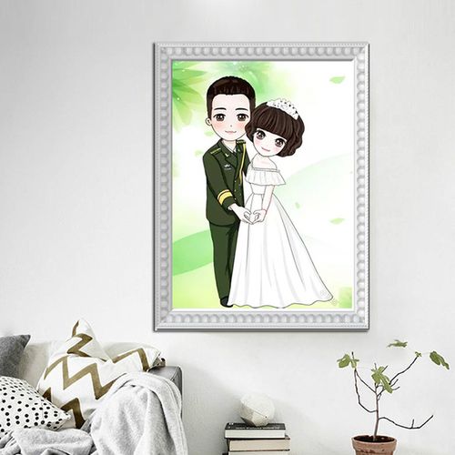 军嫂 军人十字绣海陆空迷彩兵哥哥礼品婚庆婚纱秀军旅