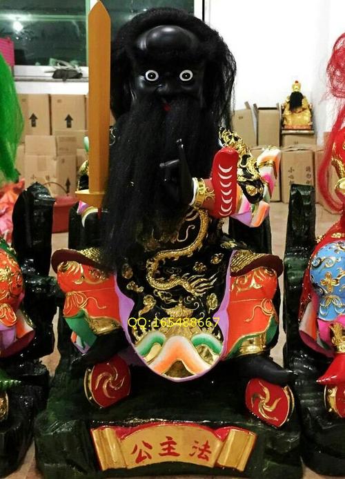 法主五雷主张公圣君张圣君主公木雕神像监雷佛教工艺品