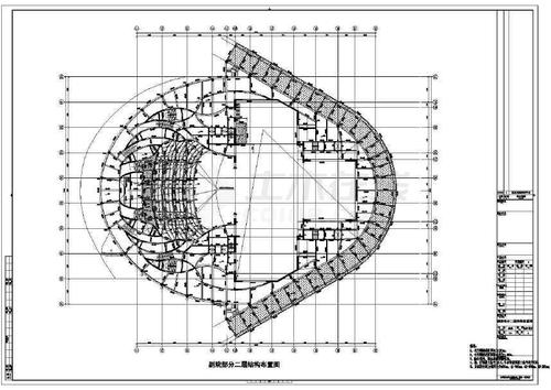 某7层大型钢混组合结构会展中心与大剧院结构施工图