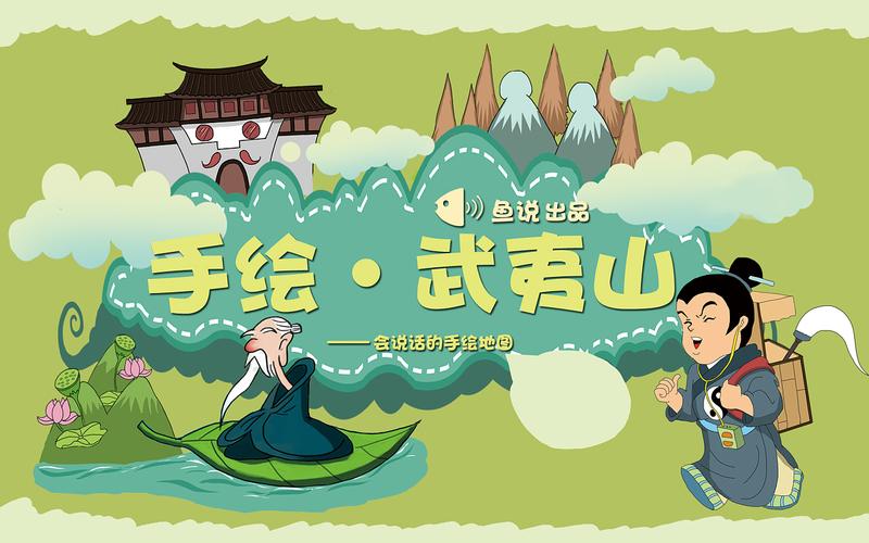 武夷山手绘地图封面