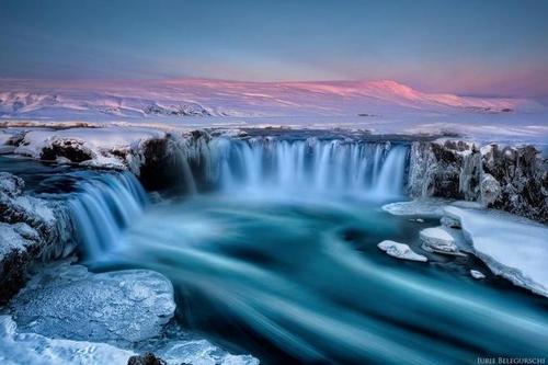众神瀑布(the goafoss waterfall),冰岛