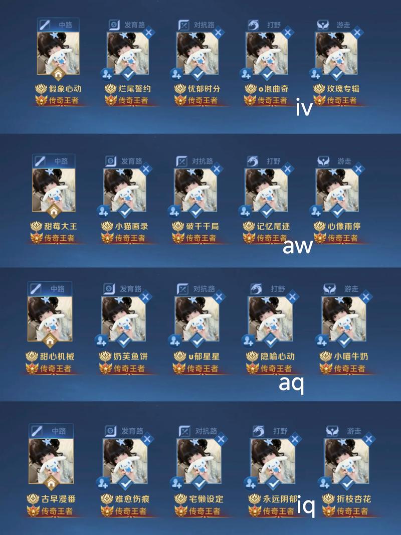 漂亮四字id,王者篇浪漫风网名#游戏id#小众id#i