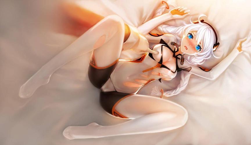 蓝眼睛,卵裂,白发,kianakaslana,honkai