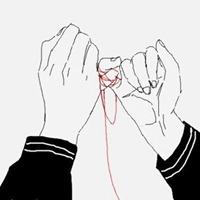 动漫手缠红线头像_微信头像图片大全