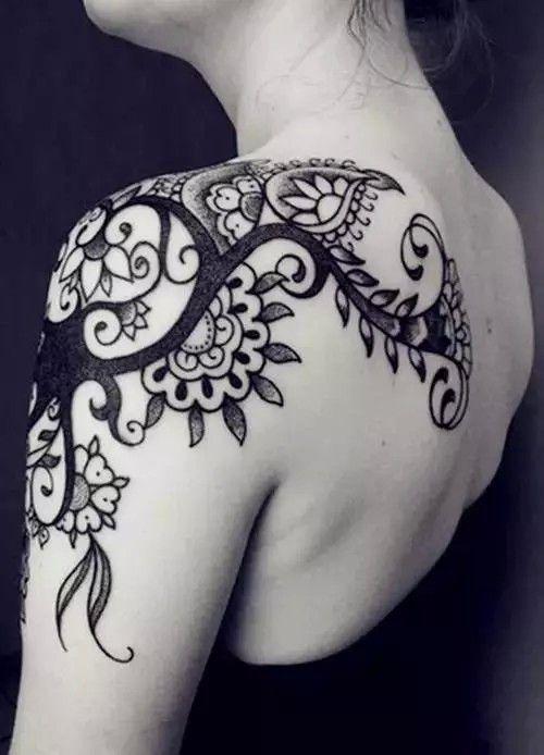 女生纹身图案大全肩部性感唯美