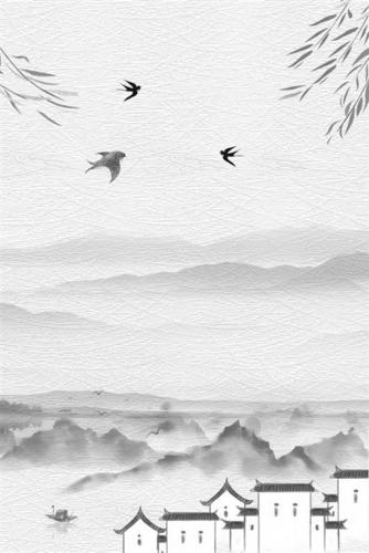 古风淡雅ppt背景图片
