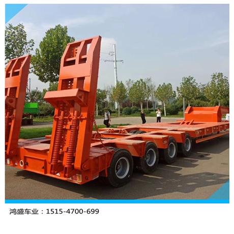 山东供应四线八轴低平板半挂车整车配置五线十桥拖板车制造价