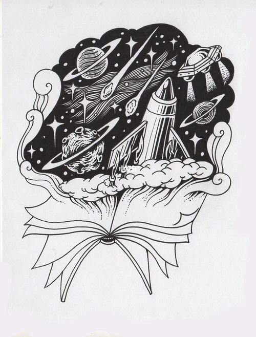 视传黑白装饰画素材分享_装饰画_素材_考研_设计_艺术