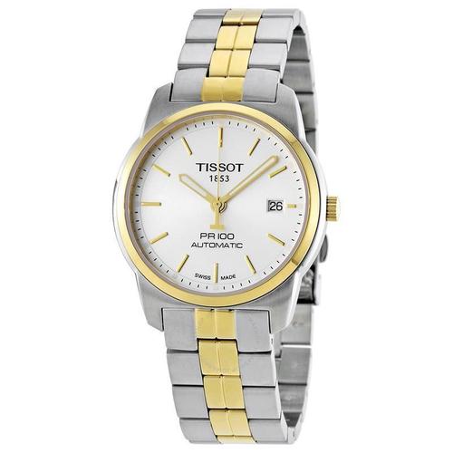 天梭automatic系列1853,天梭automatic1853 tissot天梭男表pr100 automatic 自动机械银色表盘男士手表t