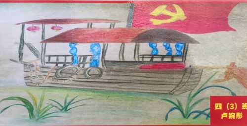 新渥小学庆祝建党100周年学生绘画作品
