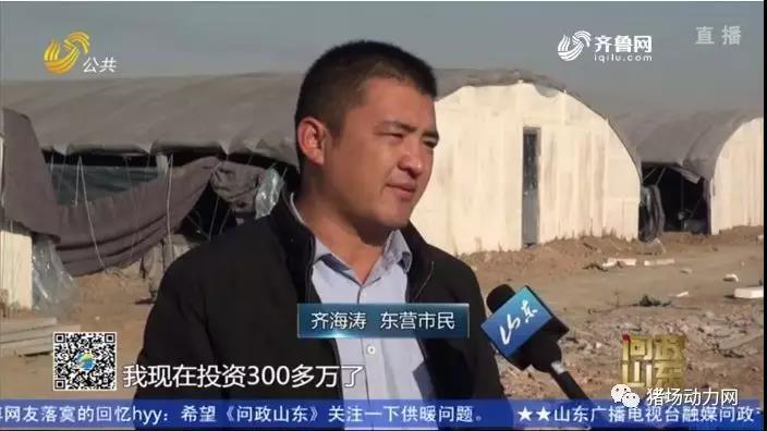 东营市民齐海涛的养猪厂房都建好了,但就是不能养猪.