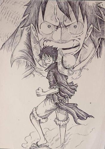 美图分享手绘风格的海贼王男神你爱了吗