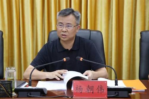 杨朝伟主持会议并讲话