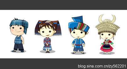 布依族布依族卡通人物简笔画布依族布依族族简笔画