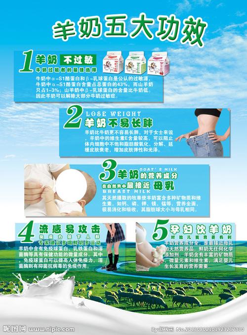 山羊奶宣传单图片