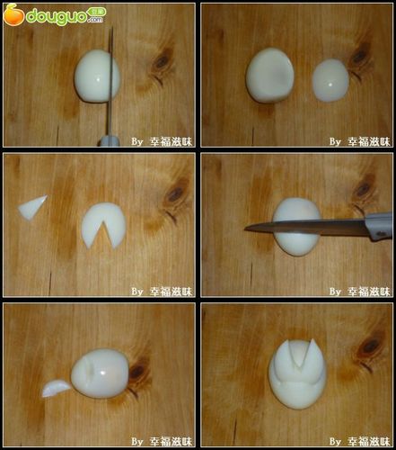 鸡蛋变身有爱小白兔的做法图解1