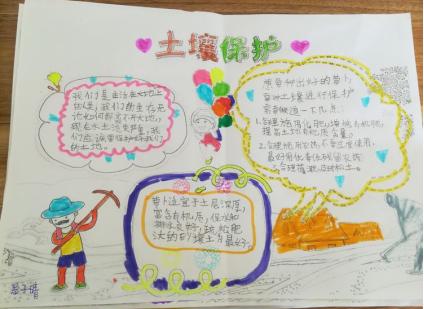 二年级观察土壤的手抄报 保护土壤的手抄报