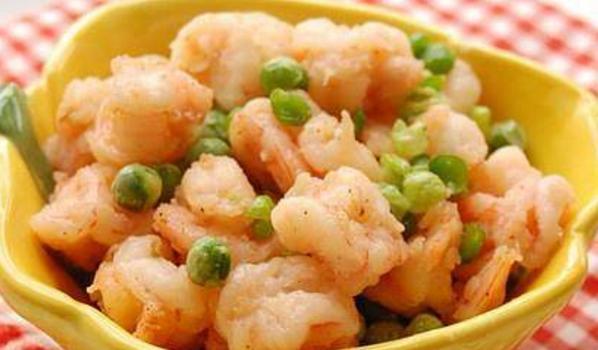 豌豆炒虾仁