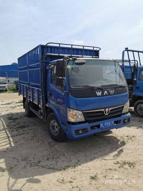 急转42米二手奥驰高栏载货车小蓝牌国四排放